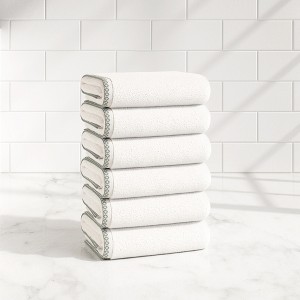 Boho Border Cotton Quick-Dry Towel Set - Great Bay Home - 1 of 4