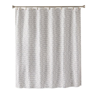 grey and cream shower curtain