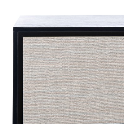 Estella Black and Beige 2-Drawer Console Table