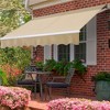 Yaheetech Retractable Awning Outdoor Sun Shade Garden Shelter Manual Adjustable with Protection Coating and Hand Crank - 2 of 4