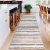 Modern Striped Rug,Farmhouse Non Slip Washable, Large Area Rug for Living Room Bedroom - 4 of 4
