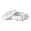 Park Hill Collection Matte White Lidded Ceramic Pumpkin Bowl, Large - image 2 of 2