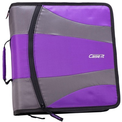 Case-it The Dual 2.0 Zipper Binder Backpack - 5 File Folder - 800 Sheet Capacity - Comes with Shoulder Strap