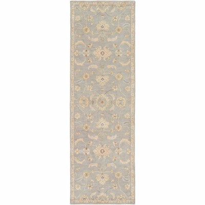 Mark & Day Caraquet 2'6"x8' Runner Tufted Indoor Area Rugs Light Gray: Wool, Stain-Resistant, Traditional, Pet Friendly