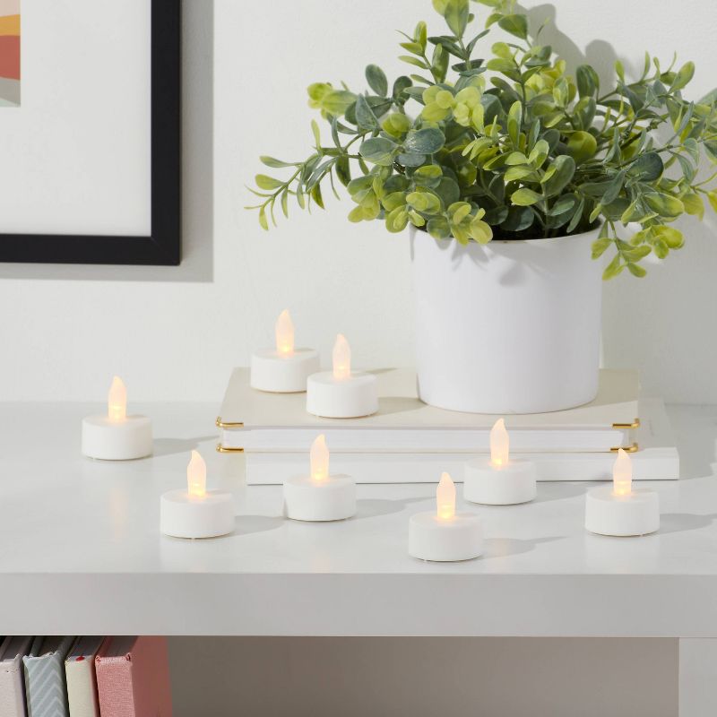 50ct Twist-Flame LED Tealight Candles (White) - Room Essentials&#8482;, 3 of 5