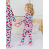 RuffleButts SoftSnooze Toddler Girls Ruffle Long Sleeve Pajama Set - 3 of 4