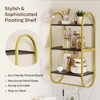 Bestier Floating Shelves for Wall, 3 Tier Wall Shelves for Bathroom, Bedroom & Kitchen, Bathroom Shelves Over Toilet with Towel Bar & Hooks, Black - 3 of 4