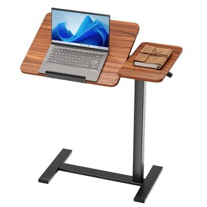 JIONJOY Adjustable Overbed Table - 29.5"-43.3" Gas Spring Tilt Desk with 360° Wheels, Steel Frame for Home/Office/Hospital - 1 of 1