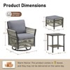 Buenhomino Patio Furniture Wicker Outdoor Conversation Set - 4 of 4