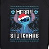 Women's - Lilo and Stitch - Merry Stitchmas Christmas Lightweight French Terry Wide Neck Long Sleeve Shirt - 2 of 4