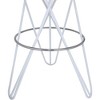 Meridian Furniture,Mercury White Iron Bar Stool - 4 of 4