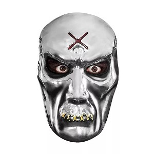 Paper Magic Group PVC Molded Metallic Silver Zombie Adult Costume Mask - 1 of 4
