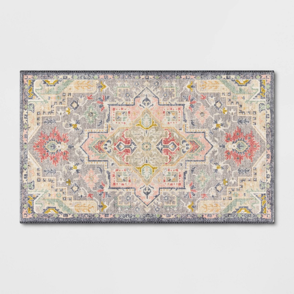 2'3inx3'9in Zebrina Medallion Persian Style Printed Accent Rug - Opalhouse