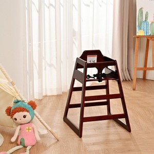 29.2"H Baby Booster Chair, Wooden Double Solid Wood Feeding Baby Dining Chair, 4L-ModernLuxe - 1 of 4