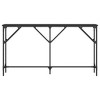 vidaXL Console Table Black 55.1 in.x9.1 in.x29.5 in. Engineered Wood - 4 of 4