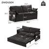 Modern Sleeper Sofa Bed with USB Charging and Side Storage for Living Room -3irtyhousy - 4 of 4