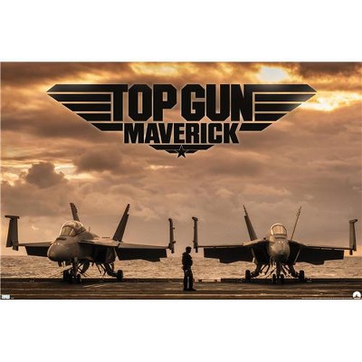 Trends International Top Gun Maverick Deck Framed Wall Poster Prints Target