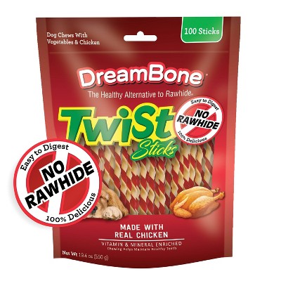 Dreambone Twist Sticks With Chicken And Vegetable Flavor Dog Treats 100ct 19.4oz Target