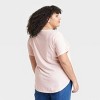 Women's Short Sleeve Scoop Neck Drapey T-Shirt - Ava & Viv™ - 2 of 3