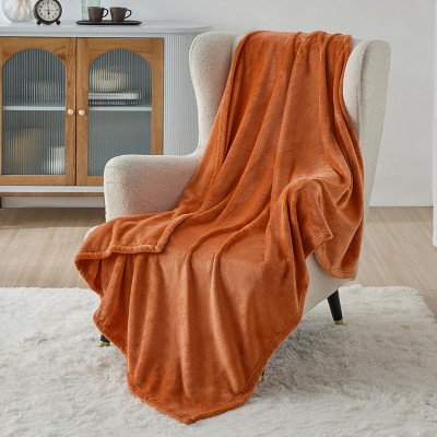 Bedsure | Flannel Blanket Solid 300GSM Soft Fuzzy Plush  Bed Blanket