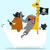 Boy's Design By Humans The pirate ship By radiomode T-Shirt - 2 of 3