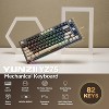 YUNZII YZ75 75% Hot Swappable Wireless Gaming Mechanical Keyboard, RGB Backlights,Dye Sub PBT Keycaps (Gateron G Pro Yellow, Black) - 2 of 4