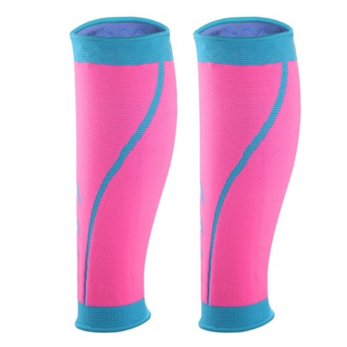 Unique Bargains Calf Compression Sleeve Leg Compression Socks Sore Muscles  Nylon Elastane 1 Pair Blue Pink M Size : Target