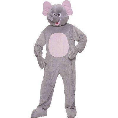 Forum Adult Ernie the Elephant Jumpsuit Costume - One Size Fits Most - Gray
