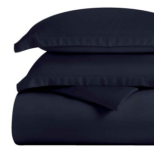 Premium Cotton 300 Thread Count Solid Duvet Cover Set by Blue Nile Mills - 1 of 4