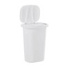 Rubbermaid 13 Gallon Rectangular Spring-Top Lid Wastebasket Trash Can (2 Pack) - 3 of 4