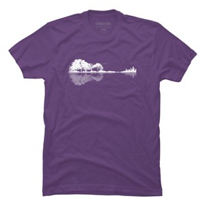 Men's Design By Humans Nature Guitar By Maryedenoa T-Shirt - 1 of 3