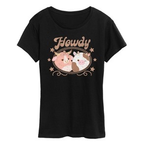 Women's - Squishmallows - Howdy Cows Short Sleeve Graphic T-Shirt - 1 of 4