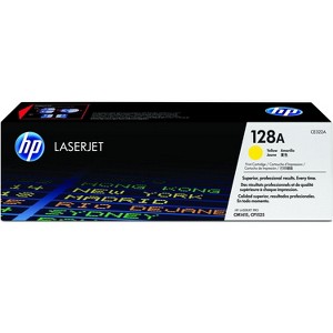 HP Inc. 128A Yellow Original LaserJet Toner Cartridge, ~1,300 pages, CE322A - 1 of 4
