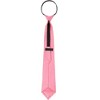 INSPIRE CHIC Men's Solid Color Satin Shine Pre-tied Knot Zipper Ties - 4 of 4