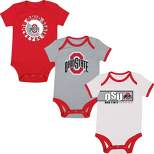 NCAA Ohio State Buckeyes Infant Boys' 3pk Bodysuit