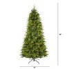 Nearly Natural 8-ft Vancouver Fir Natural Look Artificial Christmas Tree with 700 Clear LED Lights and 3470 Bendable Branches - 2 of 4