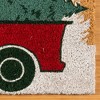 Licensed Disney Mickey Mouse Everyday Christmas Holiday Modern Graphic Novelty Natural Coir Non-Slip Indoor/ Outdoor 2 Pack Door Mat Set, 20x34 - 4 of 4