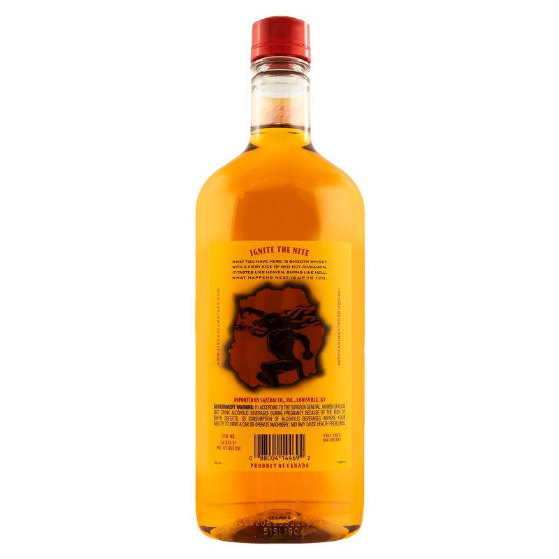 Fireball Red Hot Cinnamon Blended Whisky - 750ml Plastic Bottle, 2 of 7