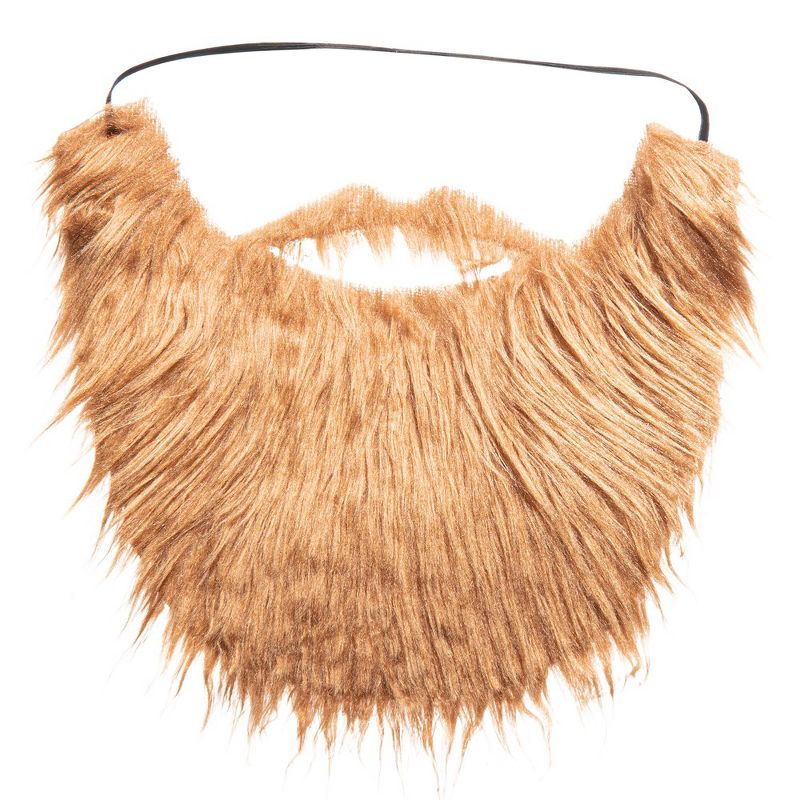 Dress Up America Fake Beard - 7" Costume Beard and Mustache - One Size for Adults, 2 of 5