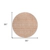 Copper And Beige Floral Washable Indoor Outdoor Area Rug - 3 of 4