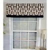 RLF Home Embrace Banded 100% Cotton with Fully Lined 3" Rod Pocket Valnance for Windows 50" x 15" Brown - 2 of 4