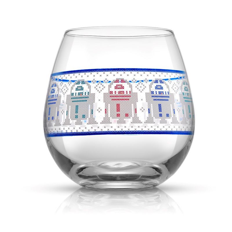 JoyJolt Star Wars Ugly Sweater Collection Stemless Drinking Glass - 15 oz - Set of 4, 5 of 8