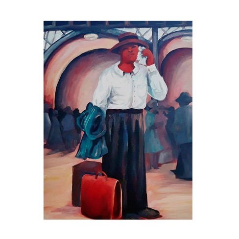 Trademark Fine Art - Janie  McGee  Man on a Train Canvas Art - image 1 of 4