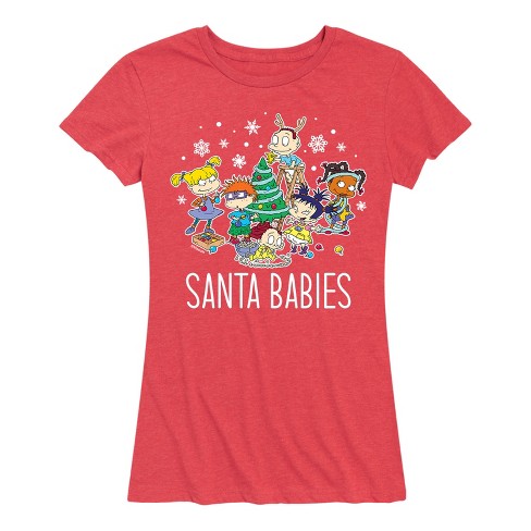 Women's - Rugrats - Santa Babies Short Sleeve Graphic T-Shirt - image 1 of 4