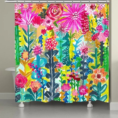 Laural Home Vivid Floral Cluster Shower Curtain : Target