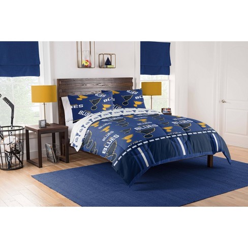 Nhl St Louis Blues Rotary Bed Set, Nhl Twin Bed Sheets