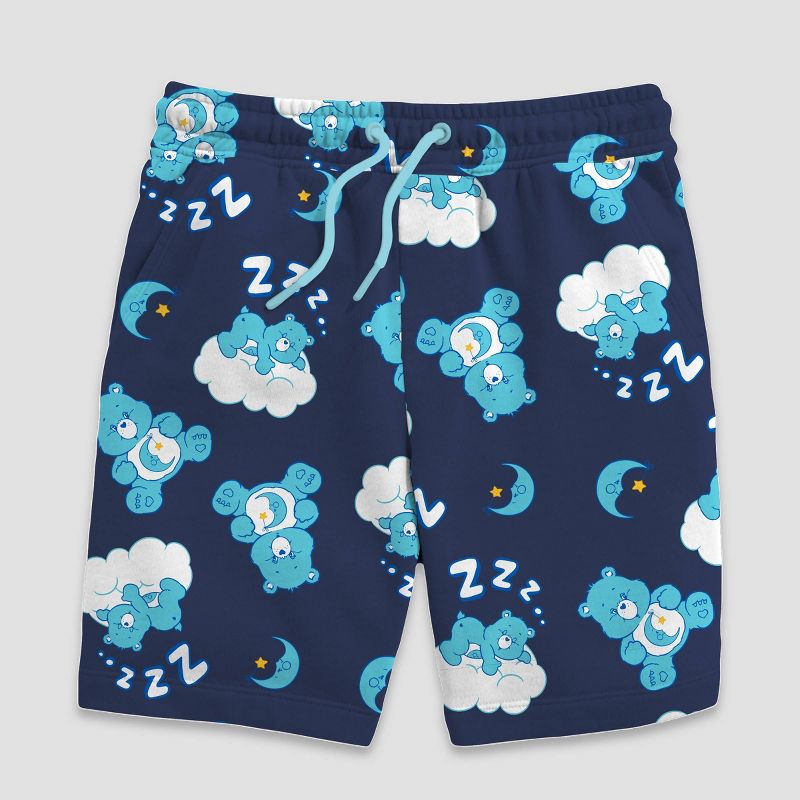 Men&#39;s Care Bears Nope Not Today Print Tank Top and Shorts Pajama Set - Blue, 4 of 7