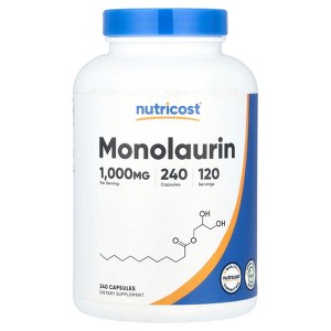 Nutricost Monolaurin, 1,000 mg, 240 Capsules (500 mg per Capsule) - 1 of 2