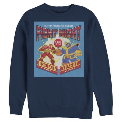 Men's Marvel Pixel Fight Night Iron Man Arcade Sweatshirt