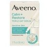 Aveeno Calm + Restore Triple Oat Hydrating Face Serum for Sensitive Skin - Fragrance Free - 1 fl oz - 2 of 4